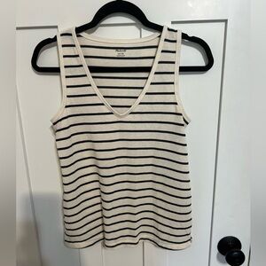 Madewell Stripped V-Neck Tanks Top Size XS